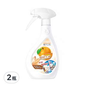 ORANGE HOUSE 橘子工坊 天然廚房爐具專用清潔劑 兩用噴槍頭, 480ml, 2瓶