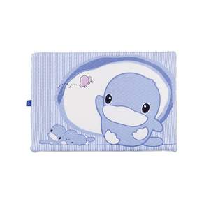KU.KU Duckbill 酷咕鴨 親水防螨透氣乳膠枕, 藍, 1個