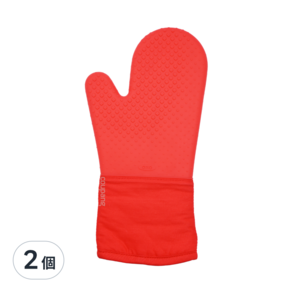 OXO 矽膠隔熱手套, 果醬紅, 2個