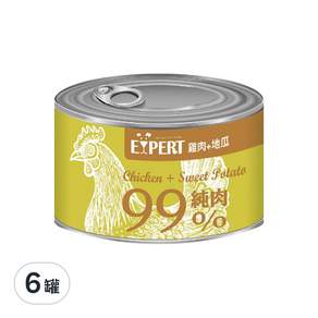 EXPERT 艾思柏 犬罐, 雞肉+地瓜, 165g, 6罐