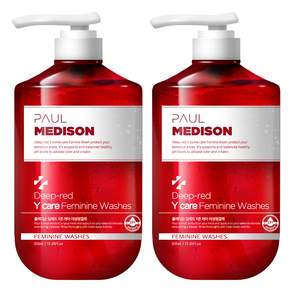 PAUL MEDISON Deep-red Y care女性私密處清潔露, 510ml, 2瓶