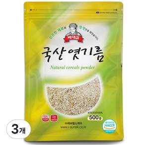 Baedaegam 韓國產麥芽粉, 500g, 3包