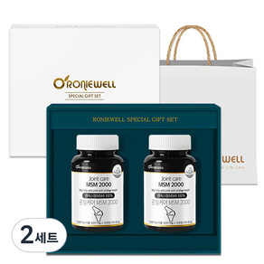 Roniwell Joint Care MSM 2000 禮盒+購物袋, 240顆, 2組