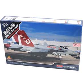 ACADEMY PLASTIC MODEL 1:144 美國海軍陸戰隊 F/A 18A Plus VMFA 232 塑膠模型戰鬥機, 1個