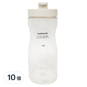 LocknLock 樂扣樂扣 輕鬆手提PET冷水壺, 白色蓋, 1.2L, 10個