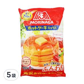 MORINAGA 森永 蛋糕粉 4包, 600g, 5袋