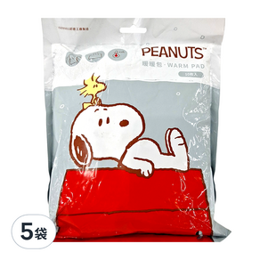 norns Peanuts 史努比暖暖包 13.4 x 9.5cm 40g, 5袋