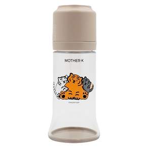 MOTHER-K Mujik Tiger 一次性奶瓶 250ml, 米色, 1個