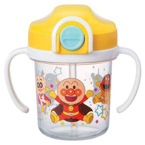 ANPANMAN 麵包超人 日本製鎖蓋吸管學習杯, 200ml, 1個