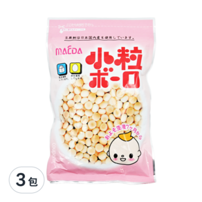 MAEDA 大阪前田製菓 乳球 小粒燒菓子, 蛋酥, 100g, 3包
