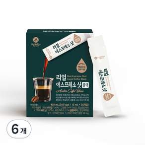 McNulty Coffee Real濃縮黑咖啡液隨身包, 15ml, 30條, 6盒