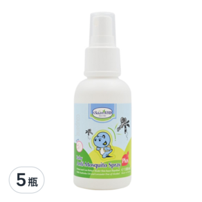 Baan 貝恩 嬰兒小黑蚊防蚊噴液Plus, 100ml, 5瓶