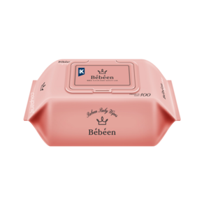 Bebeen 掀蓋式抗敏感兒童用濕紙巾, 100張, 10包