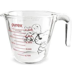 pyrex 史努比圖案量杯, 混色, 500ml, 1個