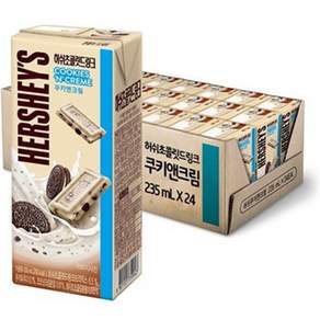 HERSHEY'S 好時 巧克力飲料 奶油夾心餅乾口味, 235ml, 24入