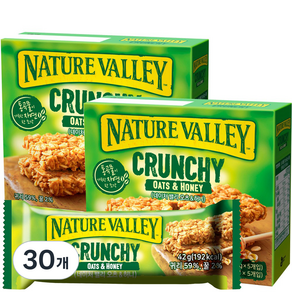 Nature Valley Granola Bar 燕麥和蜂蜜, 42g, 30個