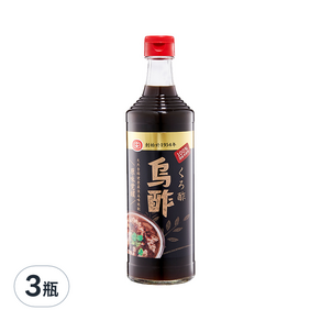 十全 烏醋, 500ml, 3瓶