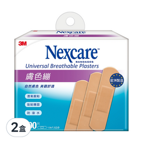 3M Nexcare OK繃 膚色繃帶 未滅菌 1.9*7.2cm, 100片, 2盒