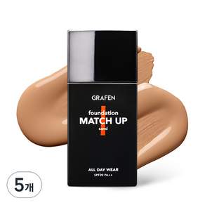 GRAFEN 男士粉底液 40ml, 24 Sand, 5瓶