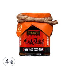 元歲本舖 有機豆瓣, 180g, 4罐