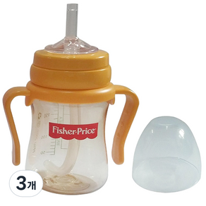 fisher-price 費雪 PPSU 萬用吸管杯 200ml, 黃色, 3個