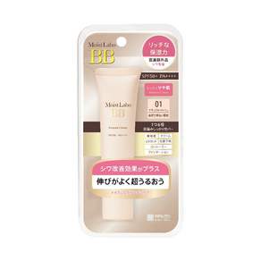 MEISHOKU 明色 MoistLabo保濕遮瑕精華BB霜 SPF50+ PA++++, 01 白皙色, 30g, 1條