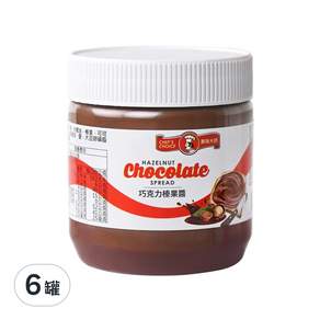 CHEF'S CHOICE 美味大師 巧克力榛果醬, 350g, 6罐