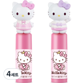 Artex Hello Kitty 唇部保養草莓香味 2 款套裝 3.8g, 4組