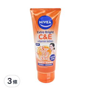 NIVEA 妮維雅 驅黑淨白精華凝乳, 320ml, 3條