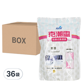 克潮靈 吊掛式除濕袋 無香, 200g, 2入, 36袋