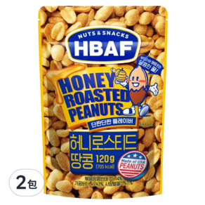 HBAF 蜂蜜奶油味花生, 120g, 2包