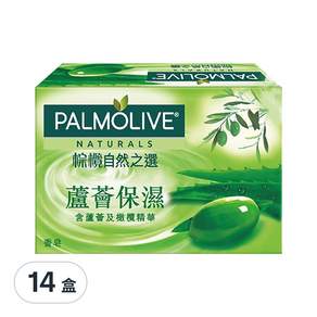 PALMOLIVE 棕欖 蘆薈保濕香皂, 115g, 14盒