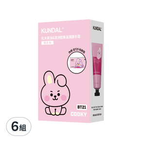 KUNDAL 昆黛爾 BT21 護手霜 櫻花香 2入, 100ml, 6組