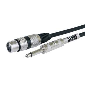 hemil electronic XLR 佳能 PC 3.5 高級麥克風線 Canon 母頭和 5.5 單聲道公頭 5m, 04 號, 混色