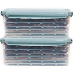 Nanu Dam 冷凍專用三層密封保鮮盒 3L, 2入, 1組