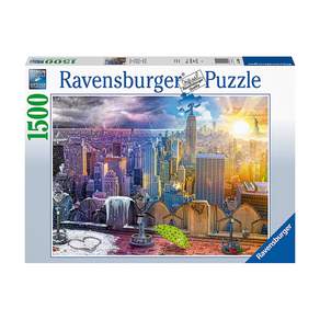 Ravensburger 德國維寶 拼圖 四季城市 RV16008, 1500片, 1盒