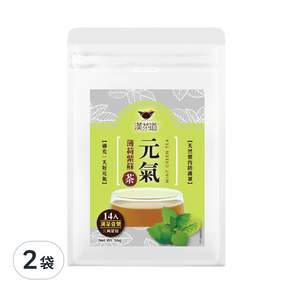 漢茶道 漢方草本茶包 漢茶壹號 元氣紫蘇薄荷茶, 4g, 14入, 2袋