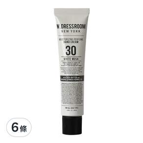 W.DRESSROOM 多麗絲 潤澤香水護手霜 No.30 白麝香, 50ml, 6條