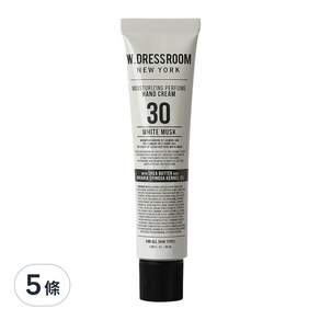 W.DRESSROOM 多麗絲 潤澤香水護手霜 No.30 白麝香, 50ml, 5條