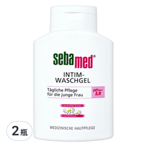 sebamed 施巴 女性私密處護潔露PH3.8 一般型洋甘菊, 200ml, 2瓶