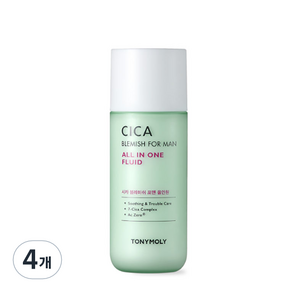 魔法森林[Tony moly] Derma Lab Cica Blemish for Men All-in-One Fluid, 4個, 150ml