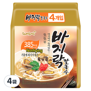 Samyang Foods 三養 蛤蜊刀削麵 4包入, 444g, 4袋