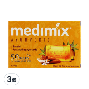 medimix 印度肥皂 檀香, 125g, 3盒