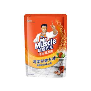 Mr Muscle 威猛先生 地板清潔劑補充包 清新鮮橙, 1.8L, 1包