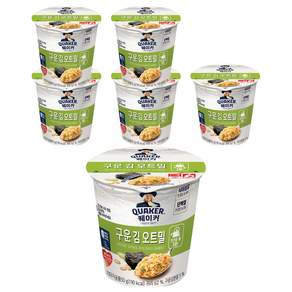 QUAKER 桂格 海苔燕麥片杯裝, 50g, 6盒