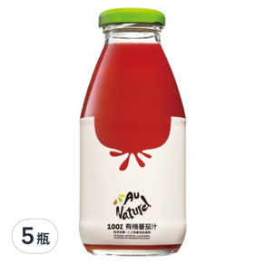 Au Naturel 奧納芮 有機番茄汁, 295ml, 5瓶