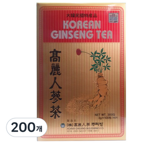 高麗參根室高麗人參茶, 3g, 100入, 2個