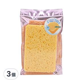 台灣 COSMOS 洗臉海棉 方形 15g, 3個
