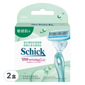 Schick 舒適牌 仕女除毛刀片 敏感肌, 3入, 2盒