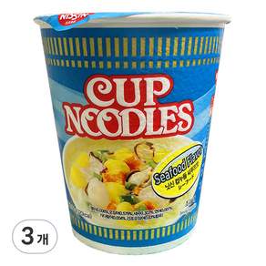 NISSIN 日清 海鮮風味杯麵 71g, 3入